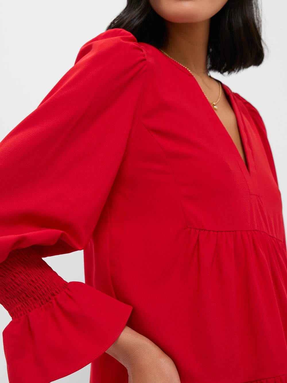Tuckernuck Pomander Place Kenzo Red Mini Dress Long Sleeve XS - Picture 4 of 16